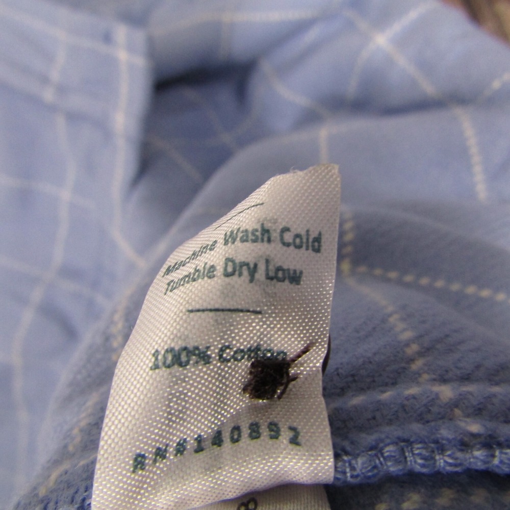 Marine Layer NEW NWT Womens XL Blue Rylee Shirt Jacket Periwinkle Windowpane - Picture 3 of 5
